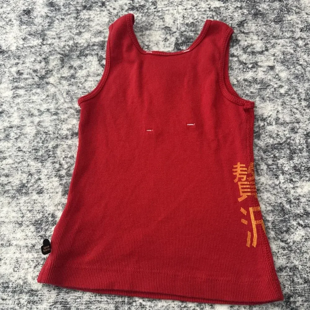 4T Gwen Stefani Harajuku Lovers Tank Top No Doubt Red‎ Kitty Toddler Meow Shirt